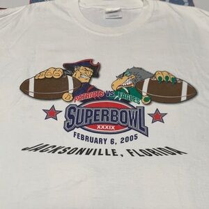 Vintage Patriots Eagles Super Bowl XXXIX T shirt
